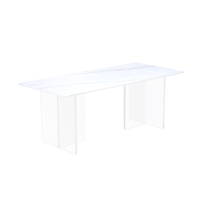 Modern Stone Top Dining Table Set 1/2/5 Pieces Dinette Set for Kitchen