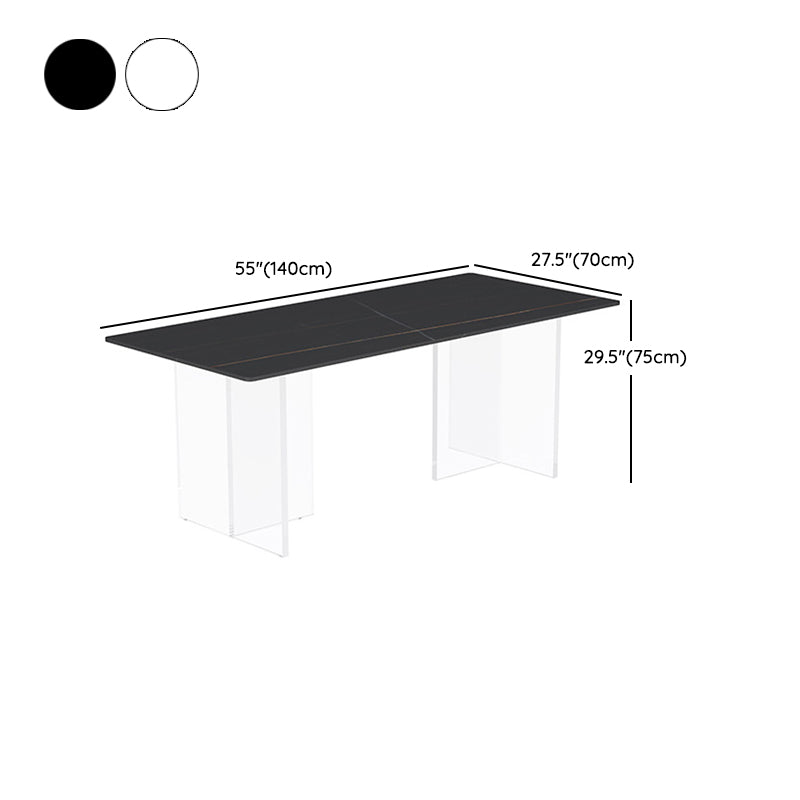 Modern Stone Top Dining Table Set 1/2/5 Pieces Dinette Set for Kitchen