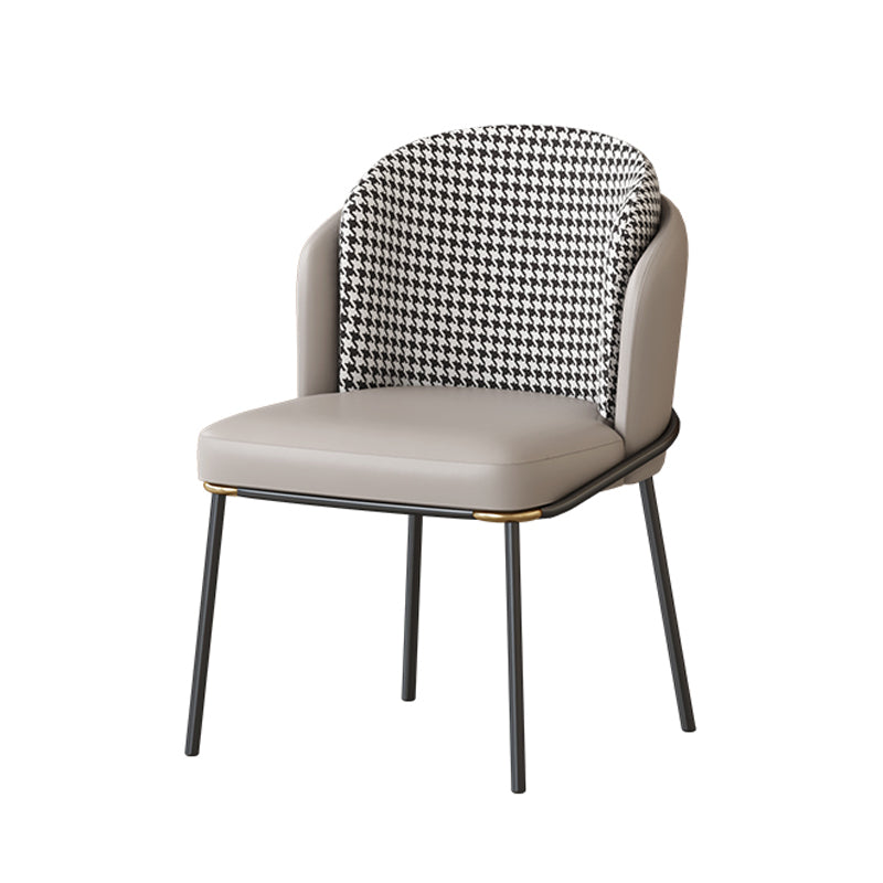 Round Dining Table Set with Metal Base 1/5 Pieces Modern Dinette Set for Kitchen