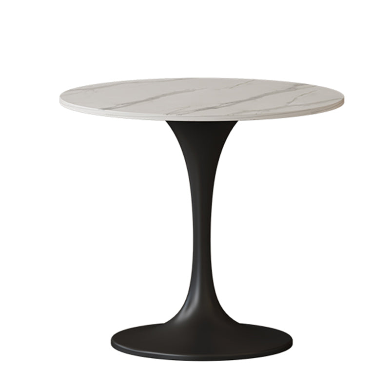 Round Dining Table Set with Metal Base 1/5 Pieces Modern Dinette Set for Kitchen