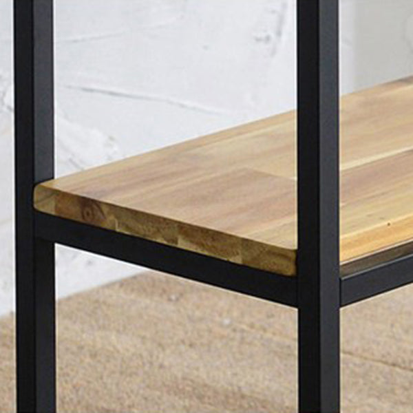 Mid-Century Modern Console Accent Table Antique Finish Console Sofa Table in Wood