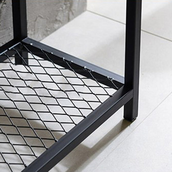 Mid-Century Modern Console Accent Table Antique Finish Console Sofa Table in Wood