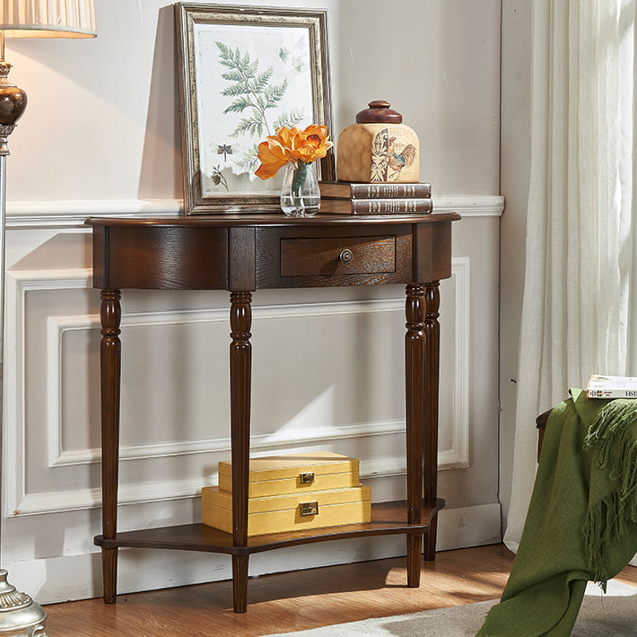 Mid-Century Modern Console Table Antique Finish Console Sofa Table