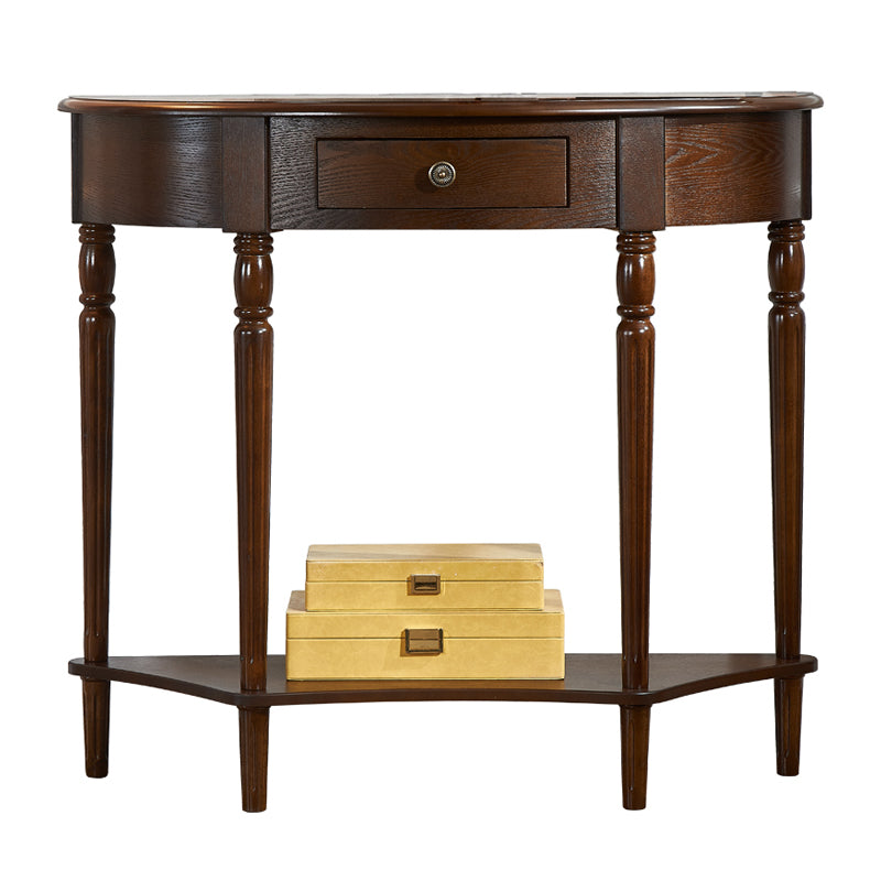 Mid-Century Modern Console Table Antique Finish Console Sofa Table