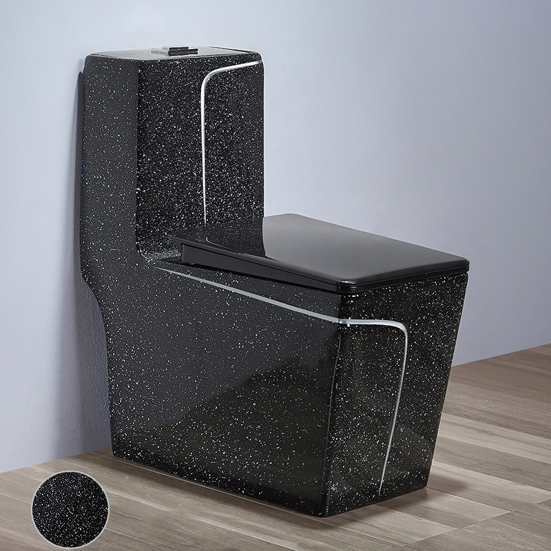 Floor Mount Flush Toilet Traditional One-Piece Toilet with Slow Close Seat