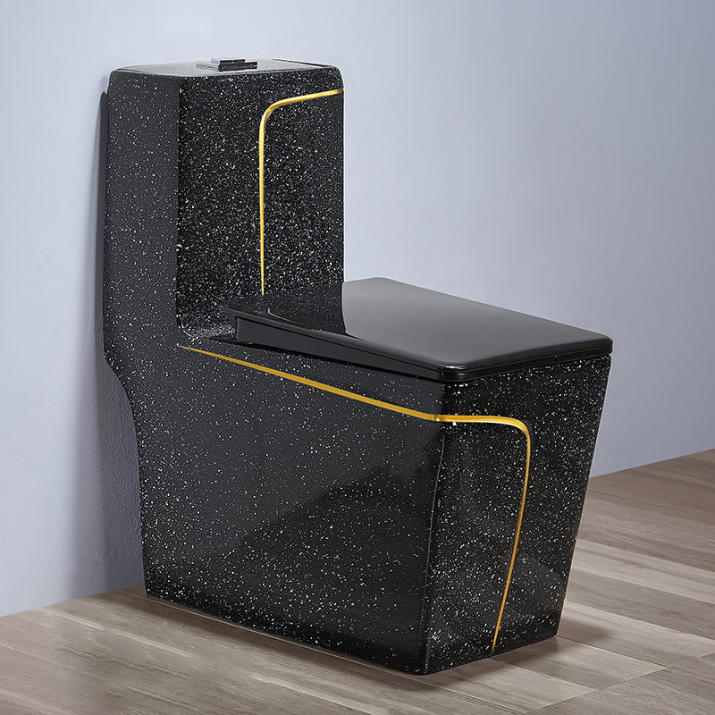 Floor Mount Flush Toilet Traditional One-Piece Toilet with Slow Close Seat