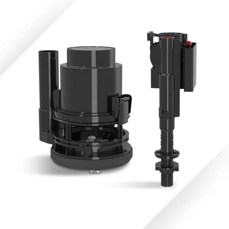 Round-Front Flush Toilet Ceramic Modern One-Piece Toilet with Slow Close Seat