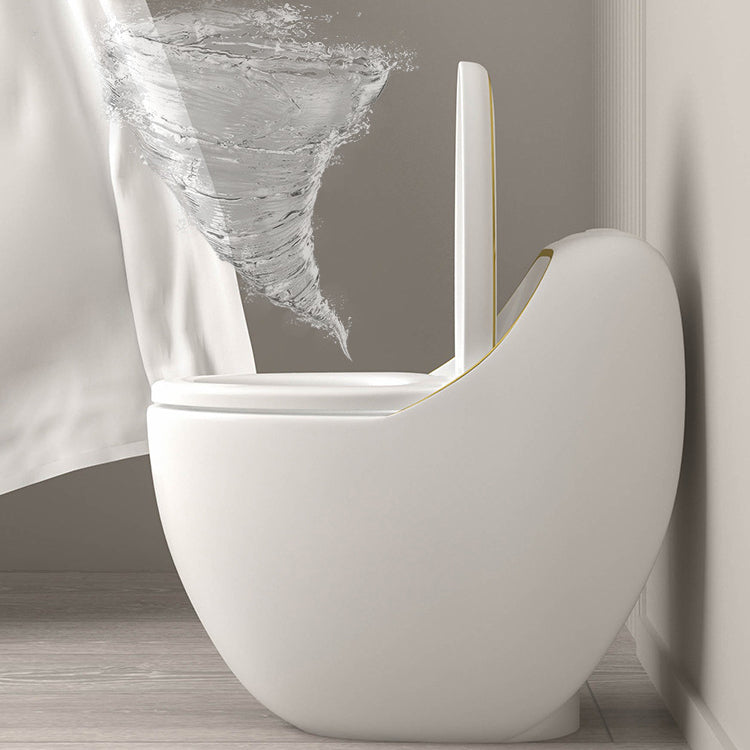 Siphon Jet Toilet Bowl Floor Mounted All-In-One Urine Toilet