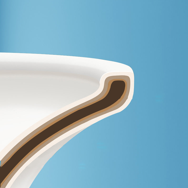 Contemporary One Piece Toilet Floor Mounted White Toilet Bowl for Washroom