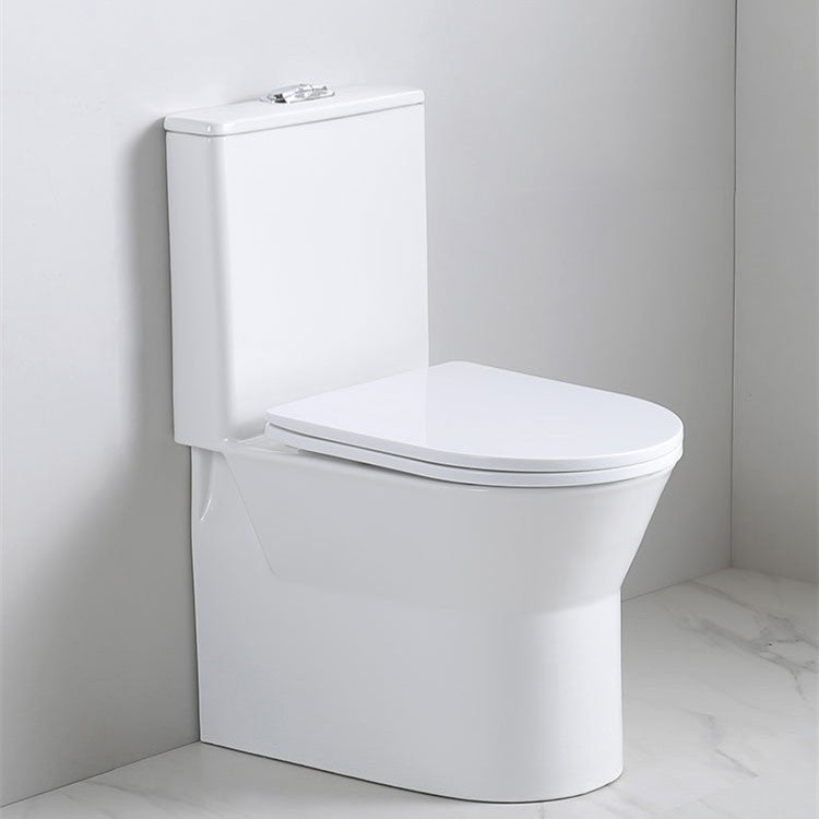 Modern Siphon Jet Toilet Floor Mount Urine Toilet with Toilet Seat