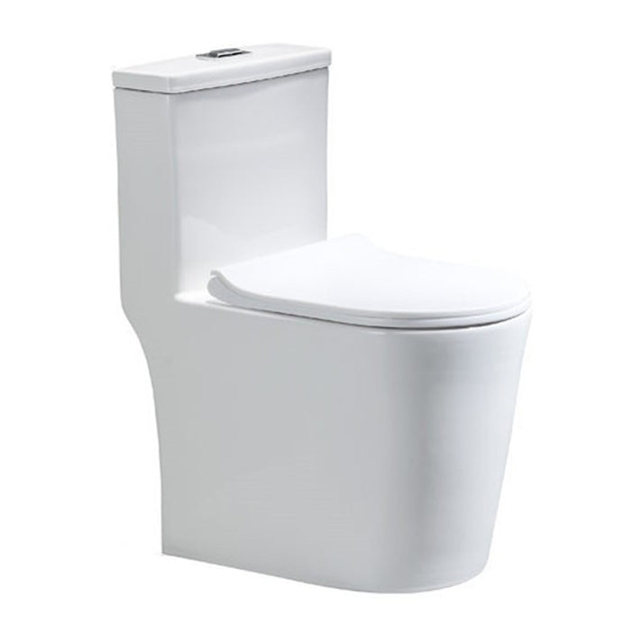 Modern Siphon Jet Toilet Floor Mount Urine Toilet with Toilet Seat