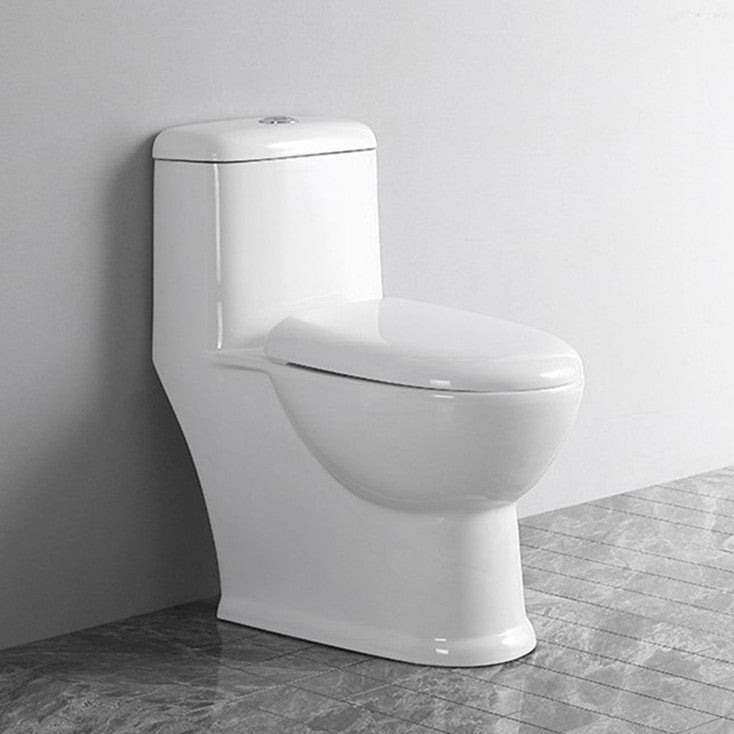 Modern Siphon Jet Toilet Floor Mount Urine Toilet with Toilet Seat