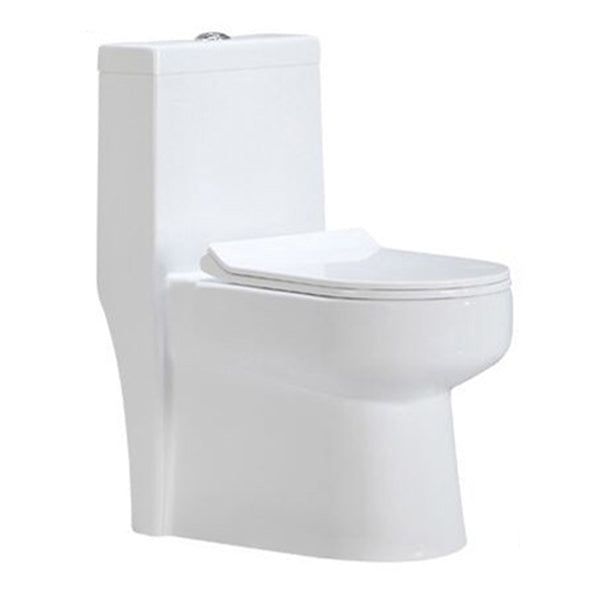 Modern Siphon Jet Toilet Floor Mount Urine Toilet with Toilet Seat
