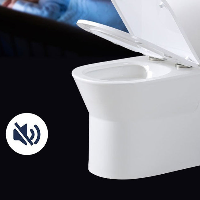 Modern Siphon Jet Toilet Floor Mount Urine Toilet with Toilet Seat