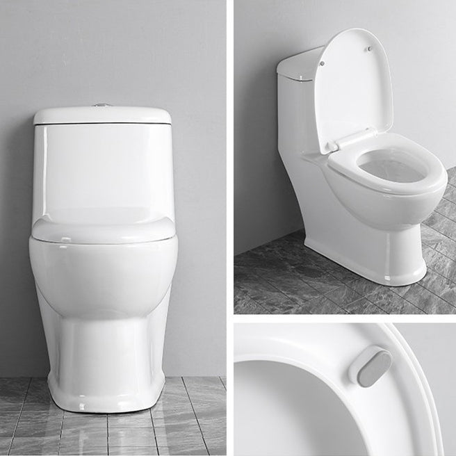 Modern Siphon Jet Toilet Floor Mount Urine Toilet with Toilet Seat