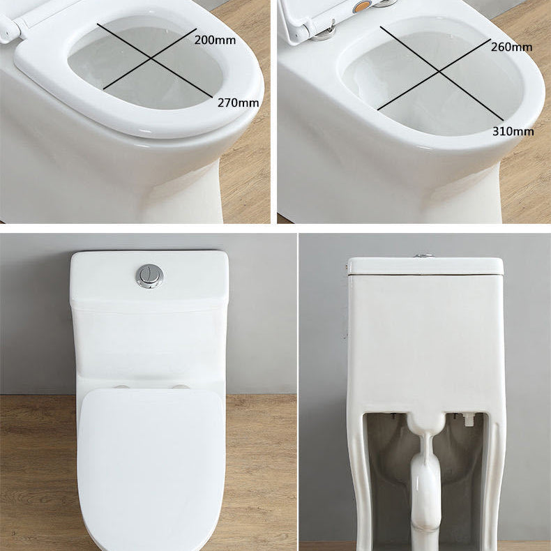 Modern Siphon Jet Toilet Floor Mount Urine Toilet with Toilet Seat