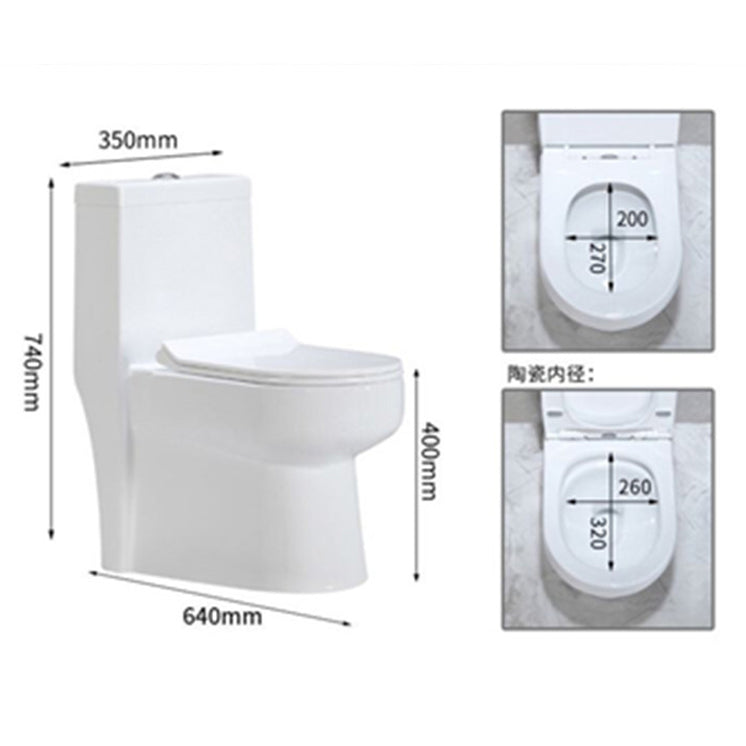 Modern Siphon Jet Toilet Floor Mount Urine Toilet with Toilet Seat