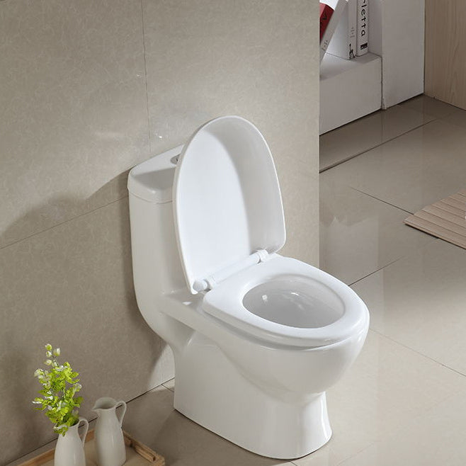 Modern Siphon Jet Toilet Floor Mount Urine Toilet with Toilet Seat