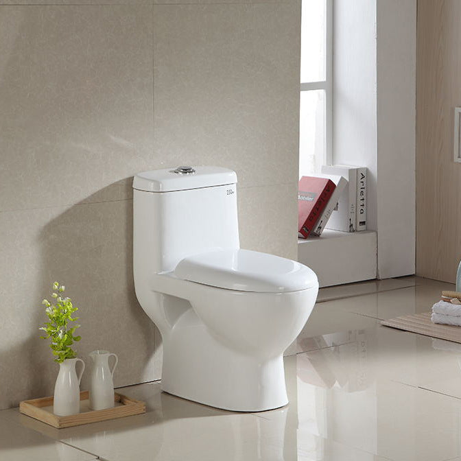 Modern Siphon Jet Toilet Floor Mount Urine Toilet with Toilet Seat