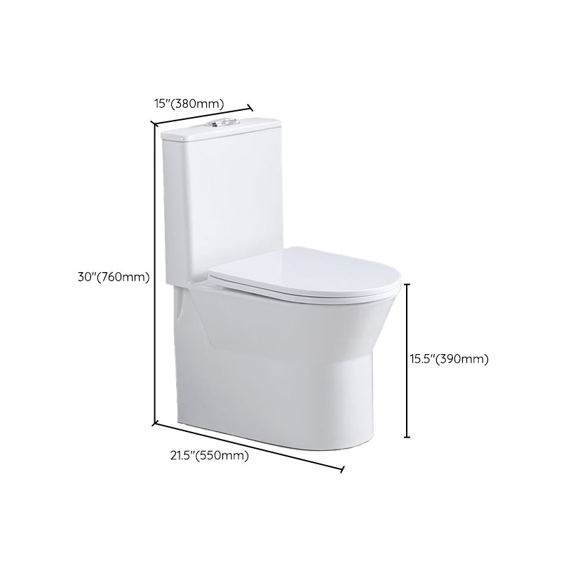 Modern Siphon Jet Toilet Floor Mount Urine Toilet with Toilet Seat