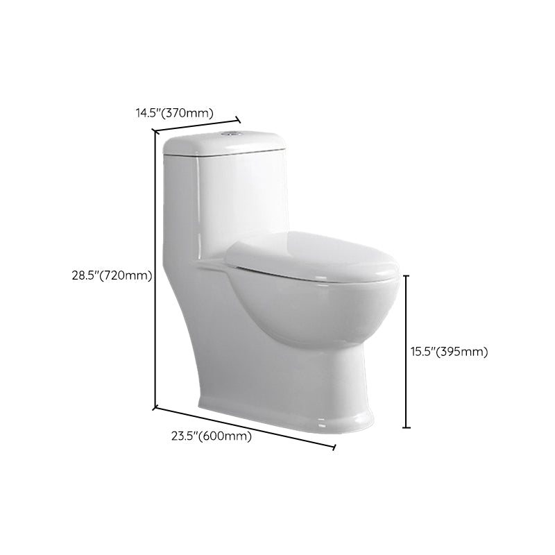 Modern Siphon Jet Toilet Floor Mount Urine Toilet with Toilet Seat