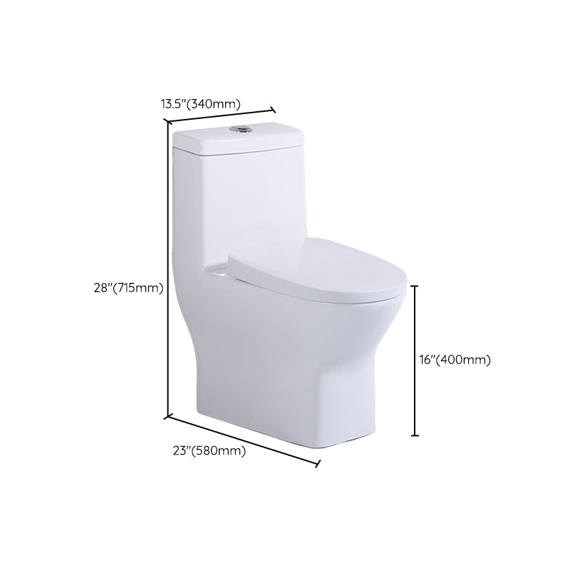 Modern Siphon Jet Toilet Floor Mount Urine Toilet with Toilet Seat