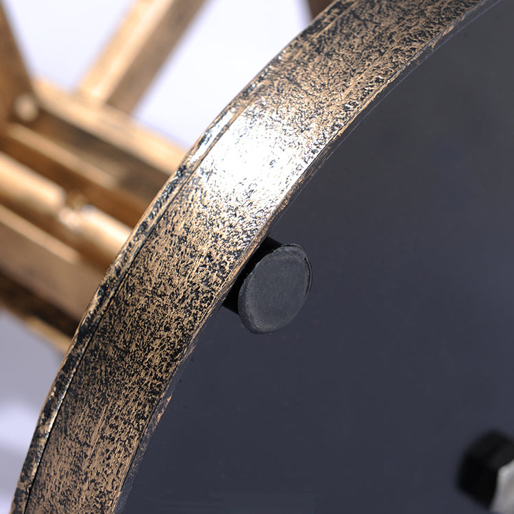 Industrial Style Counter Stool with Round Seat Metal Bar Stool