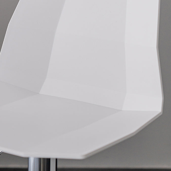 Industrial Backrest Armless Counter Stool Adjustable Iron Stool with Plastic Cushion