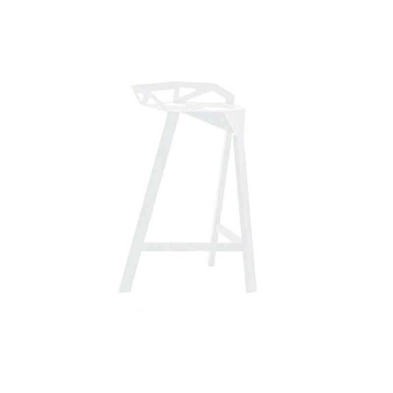 Industrial Low Back Counter Stools Metal Counter Height Stools for Home Use