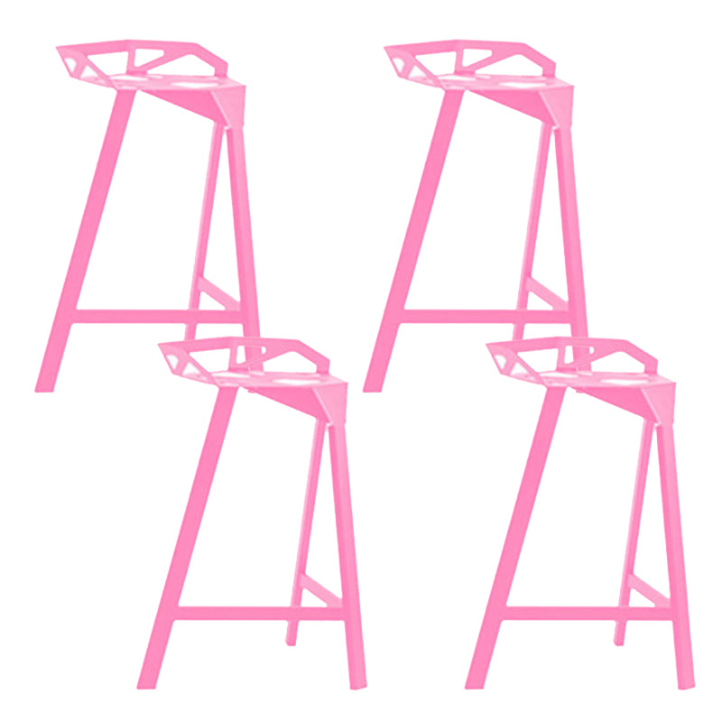 Industrial Low Back Counter Stools Metal Counter Height Stools for Home Use