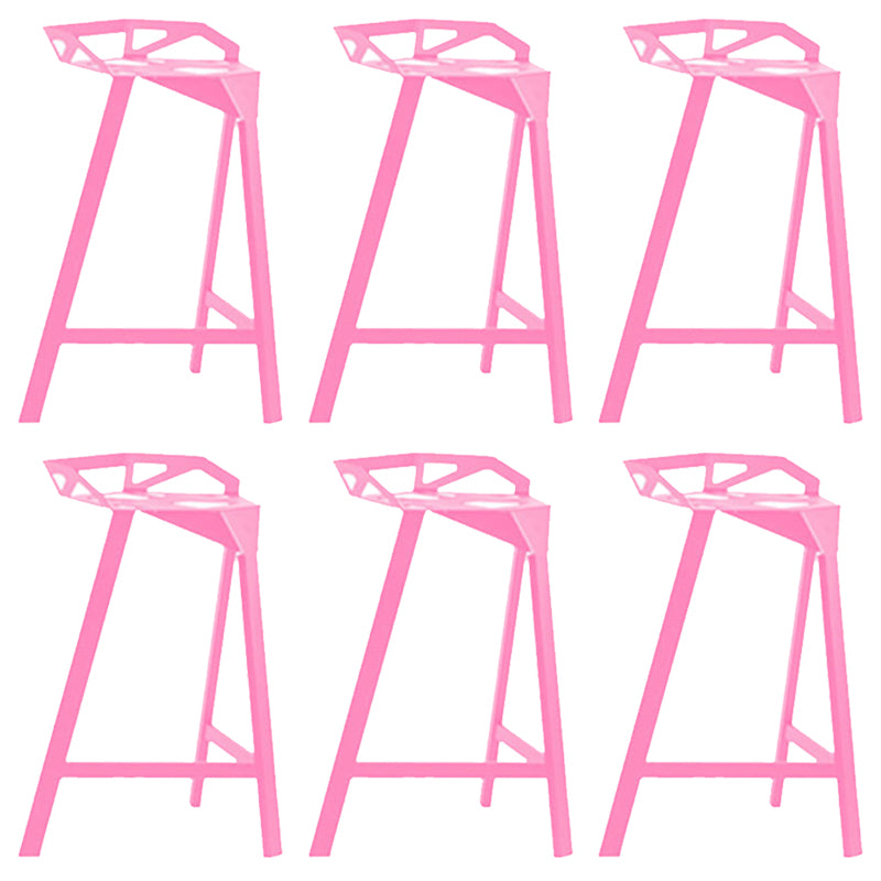 Industrial Low Back Counter Stools Metal Counter Height Stools for Home Use