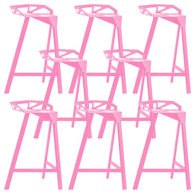 Industrial Low Back Counter Stools Metal Counter Height Stools for Home Use