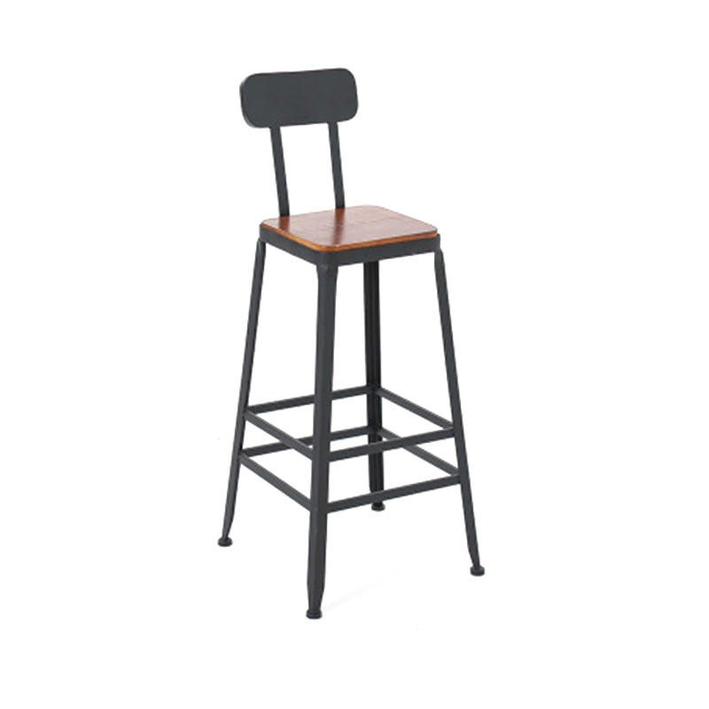 Contemporary Style Counter-height Stool Living Room Bar Stool with Metal Legs