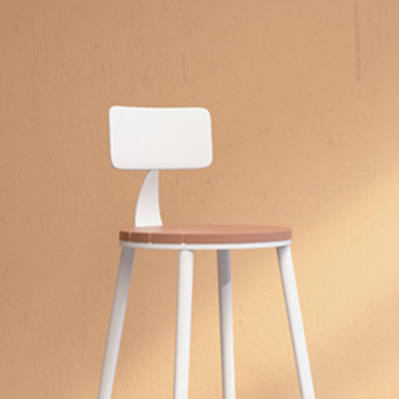 Metal Indoor/ Outdoor Counter Stools Modern Round Armless Bar Stool