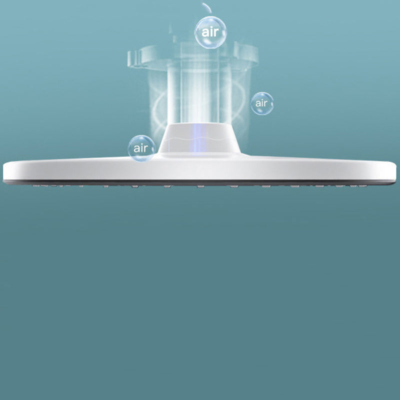 Modern Adjustable Water Flow Shower Faucet  Hose Shower System on Wall in White