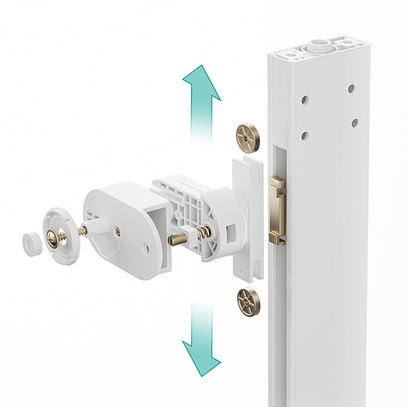 Valve Included Shower System Metal Square Shower Faucet in White Rain Shower Head