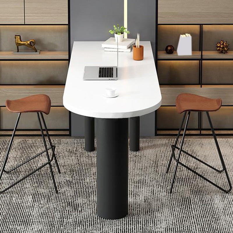 Modern Bar Table Solid Wood Specialty Pub Table for Home and Breakroom