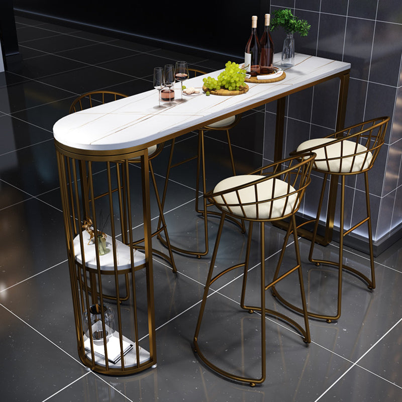 Modern Bar Table Bar Height Specialty Pub Table for Indoor and Breakroom