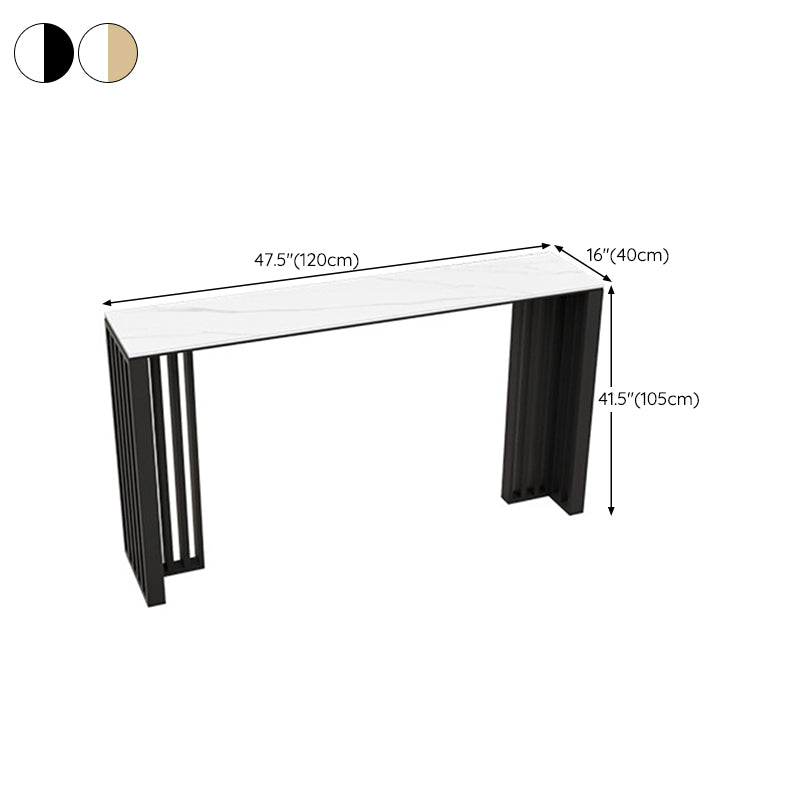 Rectangle Bar Table Bar Height Modern Pub Table for Indoor and Breakroom