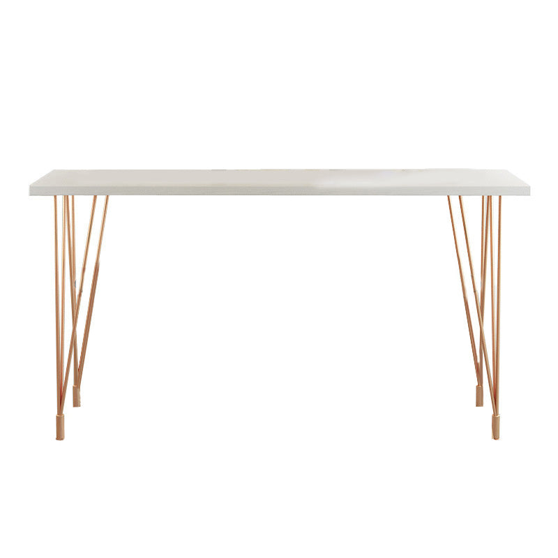 Glam Bar-height Table with Metal Base 41.3-inch Height Table Top Bar Table for Patio