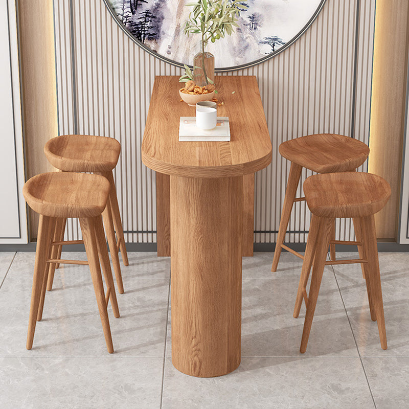 Modern Wood Bar Counter Table Freeform Bar Counter Table for Home Use