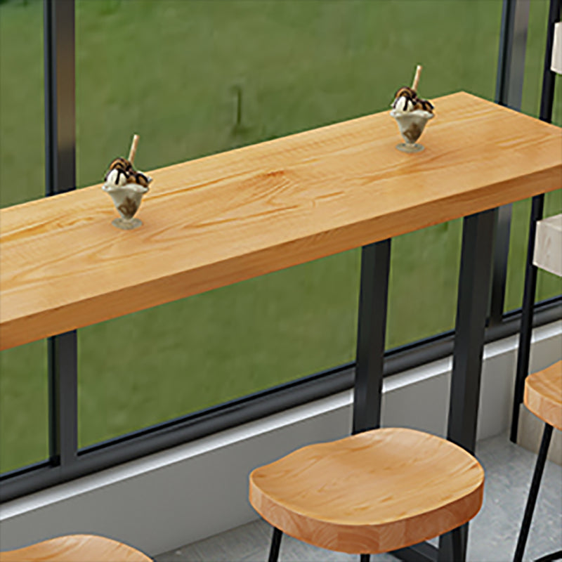Industrial Rectangle Bar Counter Table Wood Bar Counter Table for Restaurant