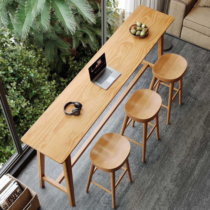 Modern Style Wood Bar Counter Table Rectangle Bar Counter Table for Home