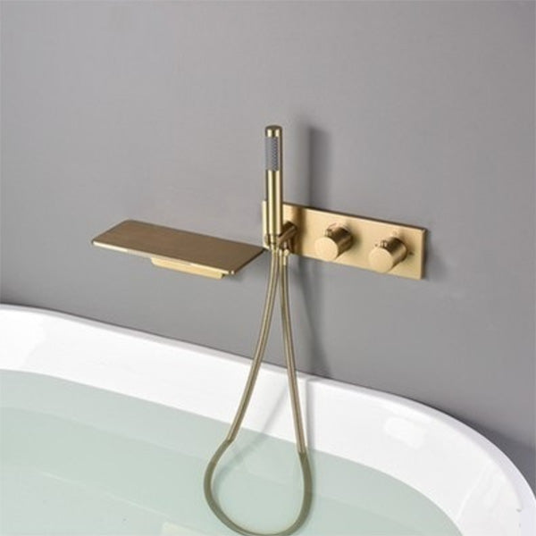 Modern Bathroom Faucet Copper Wall Mounted Fixed Bathroom Faucet