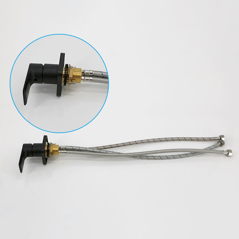 Modern Bathroom Faucet Copper Wall Mounted Fixed Bathroom Faucet