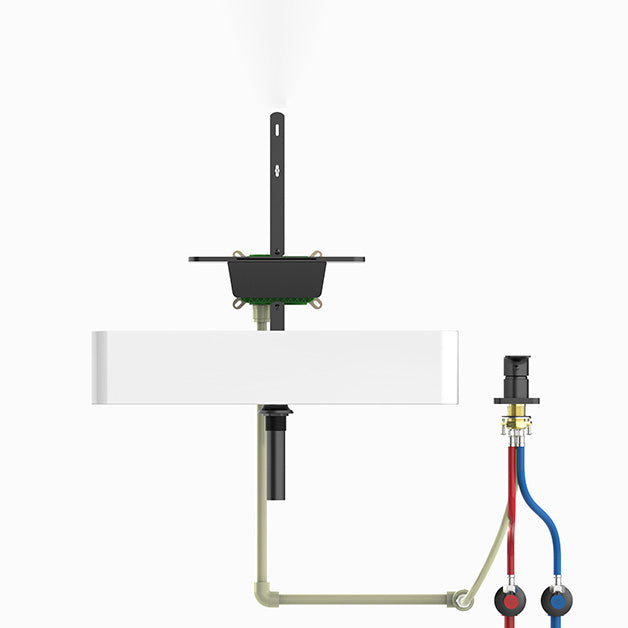 Modern Bathroom Faucet Copper Wall Mounted Fixed Bathroom Faucet