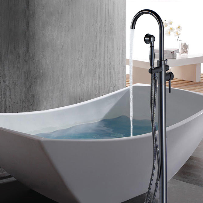 Modern Freestanding Bathtub Faucet Brass One Handle Freestanding Bathtub Faucet