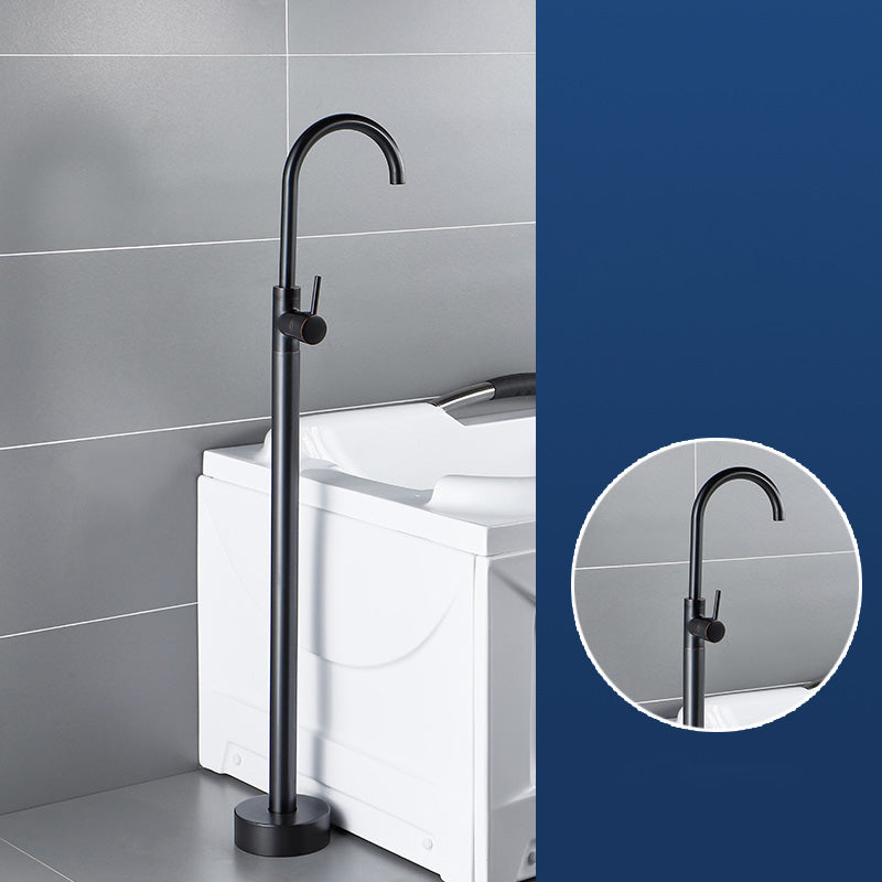 Modern Freestanding Bathtub Faucet Brass One Handle Freestanding Bathtub Faucet