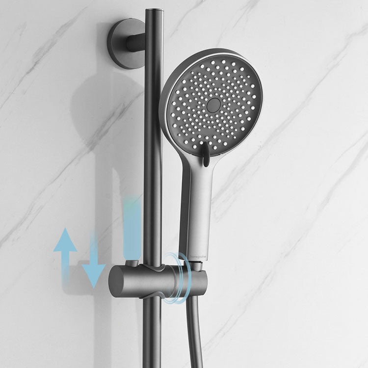 Modern Bathroom Faucet Two Handle Copper Wall Mounted Bathroom Faucet