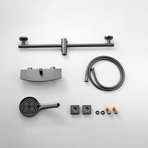 Modern Bathroom Faucet Two Handle Copper Wall Mounted Bathroom Faucet